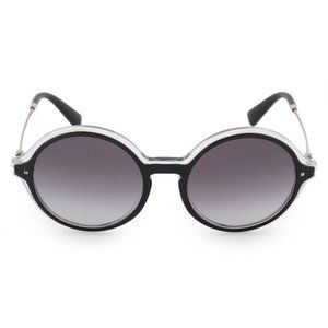 Valentino Grey Round Sunglasses